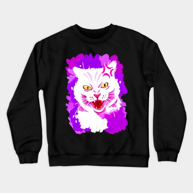 AMGRY CAT Crewneck Sweatshirt by Contenebratio